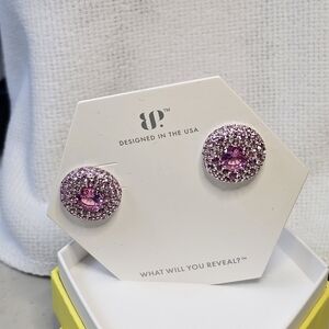 Sparkling Pink Crystal Earrings